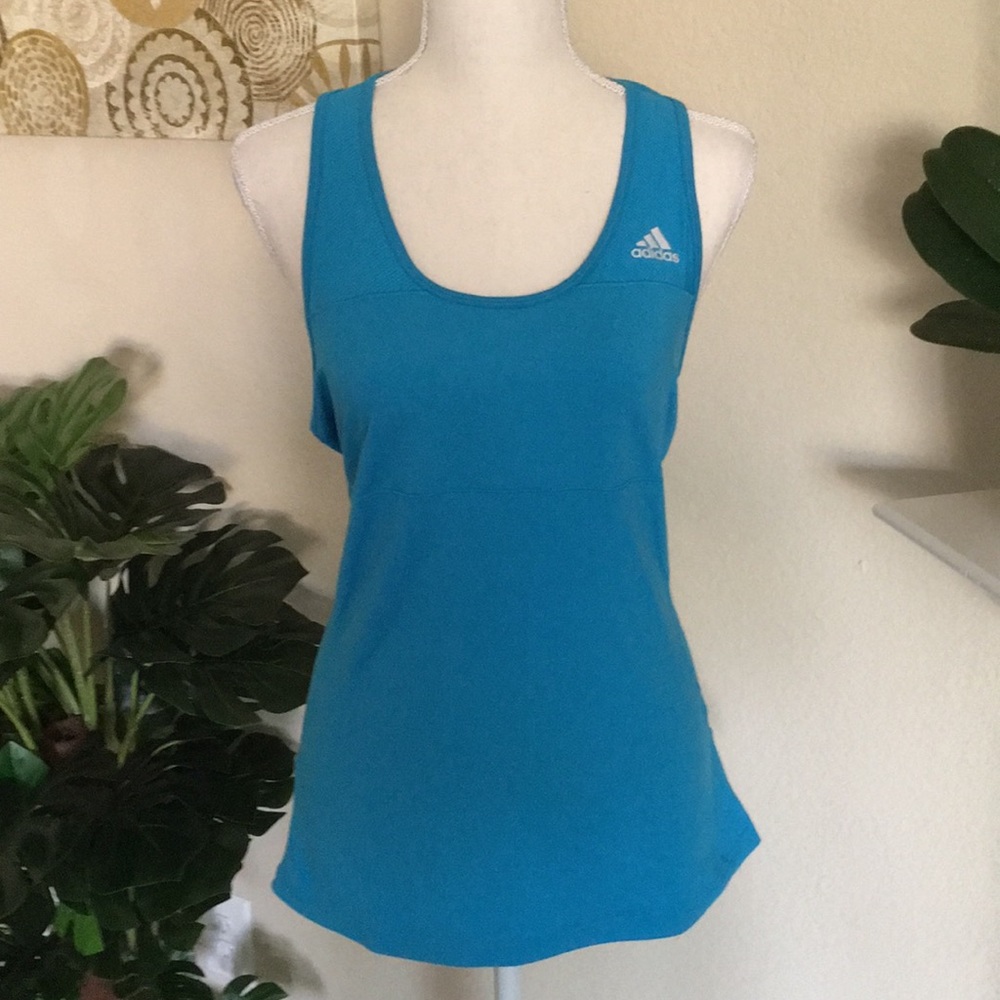 Adidas Turquoise Cross Tank